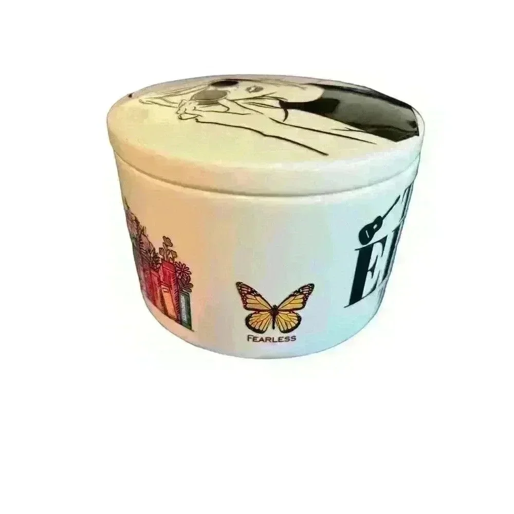 Homemade Taylor Swift Inspired Trinket Box Ceramic Glass with Lid The Eras Tour
